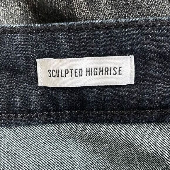 WILLIAM RAST Jeans Womens 29 Metallic Black Python Skinny Sculpted High Rise - Picture 10 of 12